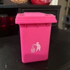 Pink Mini Trash Bin